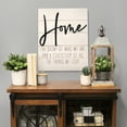 thumbnail image 3 of "Home" White Wood Metal Wall Decor, 3 of 5