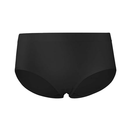 HCURIBAD Panties for Women Clearance Women s Cotton Mid Waist Breathable Hipster Panties Seamless Underwear Cotton Underwear No Show Underwear  1x Ladies Panty Black L