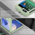 thumbnail image 6 of Designed for Samsung Galaxy Z Flip 3 Magnetic Phone Case with Hinge Protection Compatible with Magsafe,Shockproof Anti-fall Ultra Slim Rugged Phone Protection Case Cover,Lightgreen, 6 of 6