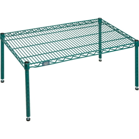 Nexel Poly-Green Wire Dunnage Rack, 36"W x 21"D x 14"H