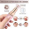 thumbnail image 3 of Eyebrow Trimmer & Facial Hair Removal For Women, Eyebrow Razor And Painless Hair Shaver, 3 of 5