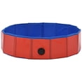thumbnail image 4 of Piscina plegable VidaXL de PVC para perro, color rojo y azul, 4 of 9