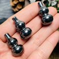 thumbnail image 3 of 3-Pack Natural Hematite Quartz Carving Gourd Reiki Restoration -, 3 of 9