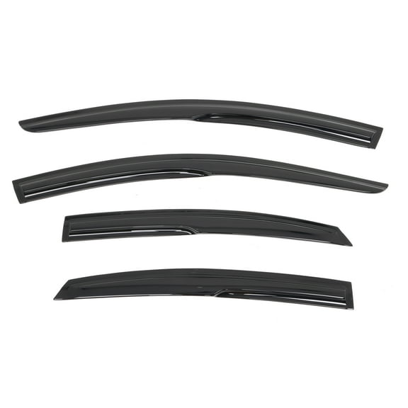 Ikon Motorsports Compatible with 15-19 Hyundai Sonata MU Style Acrylic Window Vent Visor Deflector Rain Guard 4Pc Outside Mount 2015 2016 2017