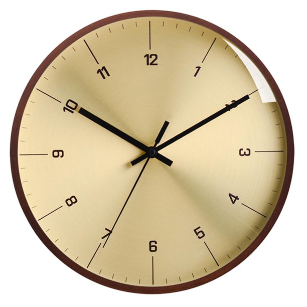 Reloj colgante Elegante Modo silencioso alimentado por batería a prueba de niebla Fácil lectura Retro Dial de cobre Redondo para la decoración Superficie de latón F Sunnimix Reloj de pared