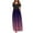 Purple, variant on IROINNID Women's A-Line Dress Leisure Print Dress Round Neckline Comfort Waist Dress