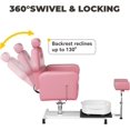 thumbnail image 2 of Chaise de Pédicure avec Bassin pour Pieds, Bain de Pieds Hydraulique avec Rotation à 360°, Unité de Pédicure Réglable en Hauteur, 2 of 6