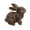 B, variant on Klon Bronze Bunny Figurine Easter Rabbit Decorations Resin Animal Statue For Home Tabletop Ornament