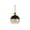 Brass Gold/Black, variant on JONATHAN Y Nixon 7.5" 1-Light MidCentury Modern Metal/Glass Adjustable Drop Globe LED Pendant, Brass Gold/Black