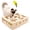 Regular 9.8×11.8 IN, variant on Wooden Scratch Puzzle Enrichment Box,Interactive Slow Feeder Maze Puzzle ,Durable Mental Enrichment . Boredom & Destructive Behaviors