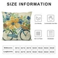 thumbnail image 5 of Leisuo Blue Flower Gnome Decorative Throw Pillow Cover, Floral Rose Buffalo Plaid Porch Patio Outdoor Home Decor, Bloom Stripes Bike Seasonal Farmhouse Couch Cushion Case, 5 of 5
