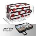 thumbnail image 5 of Honeii Ladybugs on Black and White Striped1 Print Multi-Purpose Storage Bag,Hanging Dopp Kit,Small Toiletry Bag for Traveling for Toiletries, Makeup, and Small Essentials, 5 of 7