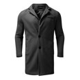thumbnail image 4 of NIEWTR Men's Lightweight Waterproof Hooded Outwear Cardigan Overcoat Winter Coat Jackets for Men Black M, 4 of 5