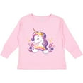 thumbnail image 3 of Inktastic Unicorn with Crown Girls Long Sleeve Toddler T-Shirt, 3 of 5