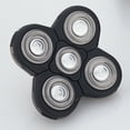thumbnail image 2 of Men Electric Shavers Replacement Heads 5 in 1 Razor Replaceable Alternate Floating Washable Blade Trimmers Head (Black-1pcs), 2 of 5