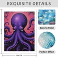 thumbnail image 3 of Diamond Art Kits for Adults - 5d Purple Octopus Vibrant Art Diamond Painting for Adults, Diamond Art for Adults Beginners, Diamond Painting Kits for Adults for Home Wall Decor, 3 of 7