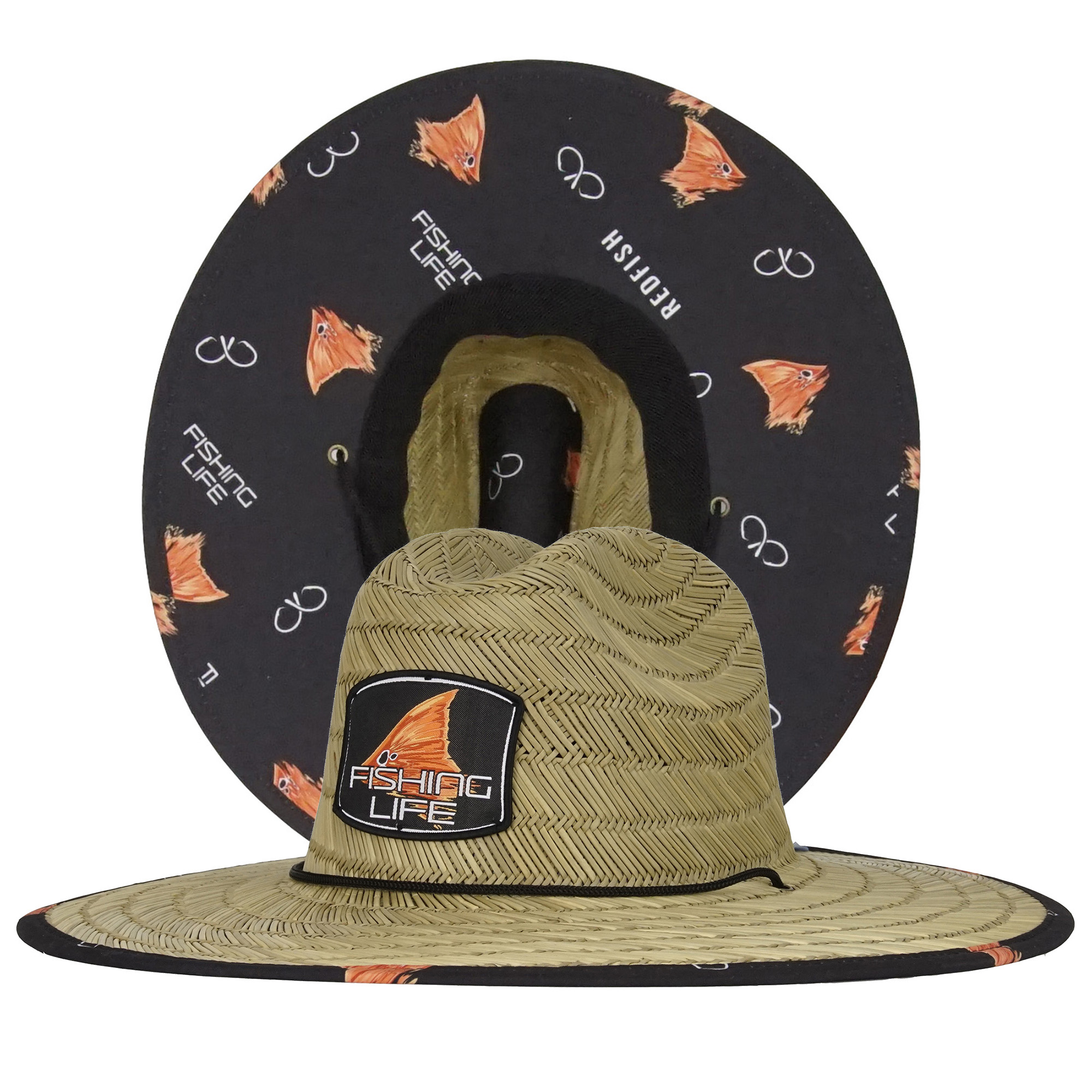 Fishing Life Marlin Straw Hat - Straw, Adult Unisex