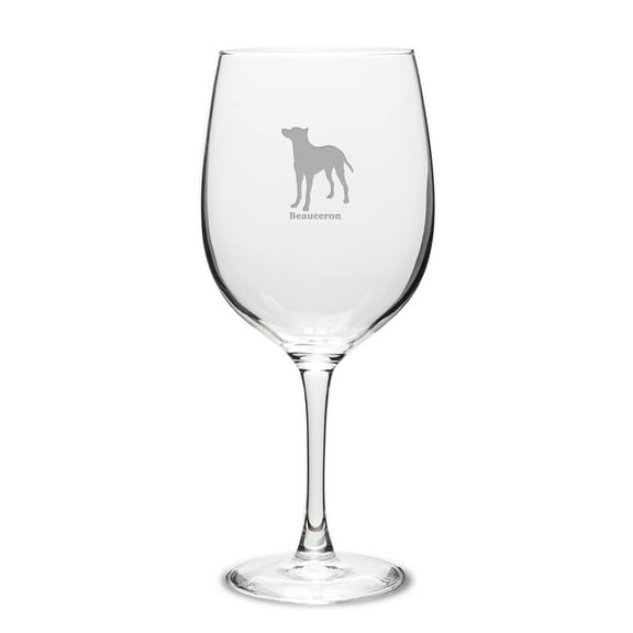 Beauceron Deep Etched 19 oz Classic Red Wine Glass