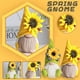 thumbnail image 5 of Decoración Gnomo de girasoles de peluche, adornos de muñeca Tomte enano elfo sin rostro (negro) Tmvgtek Original, 5 of 9