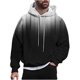 thumbnail image 2 of Sudadera con capucha para hombre, estilo casual, con cuello redondo, estampado, manga larga, blusa de poliéster, 2 of 6