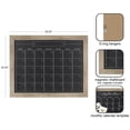 thumbnail image 3 of DesignOvation Beatrice Framed Magnetic Chalkboard Monthly Calendar, 23 x 29, Rustic Brown, Modern Rectangle Chalkboard with Four Round Magnets for Living Room or Entryway Decor, 3 of 6
