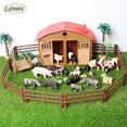 thumbnail image 2 of Simulated wild boar,Warthog,Farmer Worker Farm World Pig Family Set Educational Animals Model Figurine for kids Home Decor, 2 of 5