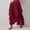 Wine, variant on Women Skirt Plus Size High Waist Boho Long Skirts for Women Flowy Pleated Beach Solid Color Loose Breathable Womens Skirts Fall Trendy Winter for Party Beige S