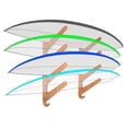 thumbnail image 1 of Grassracks Bamboo Surfboard Rack for 4 Boards - Horizontal Surf Wall Rack or Snowboard Mount - Kaua'i Quad (4 Boards, Bamboo), 1 of 4