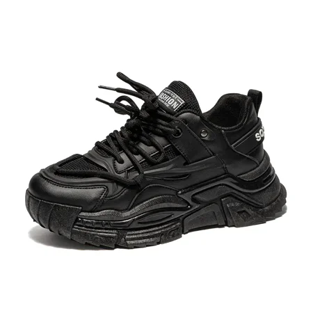 

Yishow-AA Fashion Mesh Lace Up Versatile Skate Shoes Thick Sole Platform Casual Sports Sneakers Women‘s Footwear