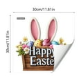 thumbnail image 3 of Hometravel Easter Bunny Egg Butterfly Window Clings, Removable Electrostatic Stickers for Holiday Decor, Festive Spring Window Decals for Glass, Colorful Cling Film for Home and Party, 3 of 6