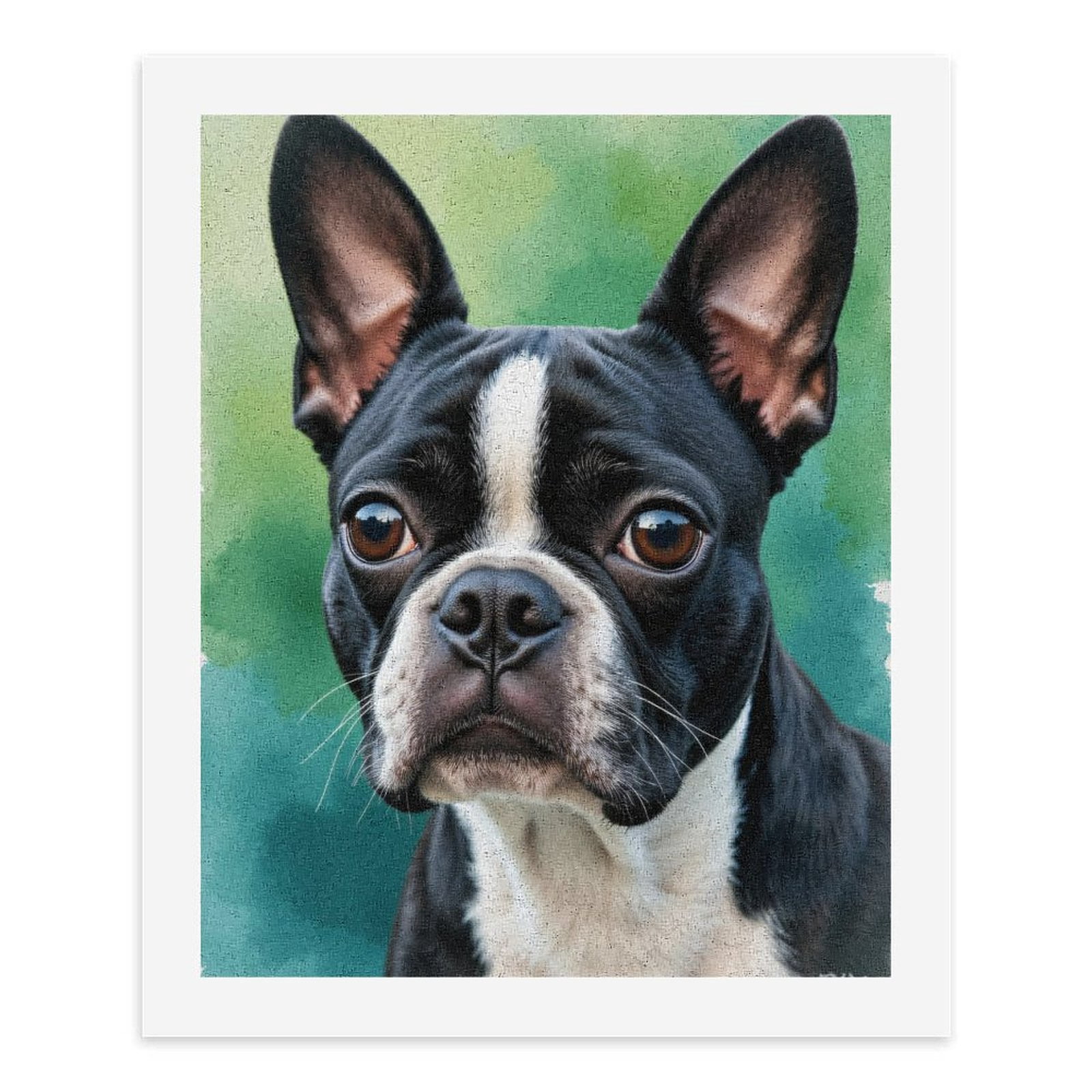 Paint by Numbers Kit for Adults, Dog Portrait Artistic Background Paint by Numbers, Easy Paint by Numbers Kit for Adults Beginner, DIY Adult Paint by Number Kits on Canvas, Home Decor