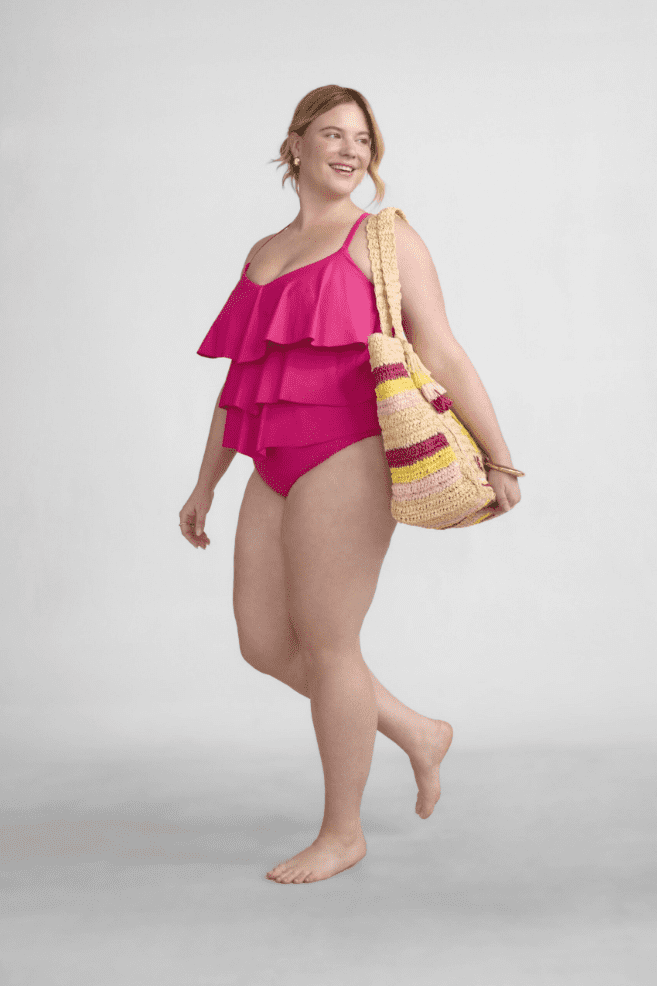 Time and Tru Women's and Women's Plus Size Tankini Top, Sizes XS-3X