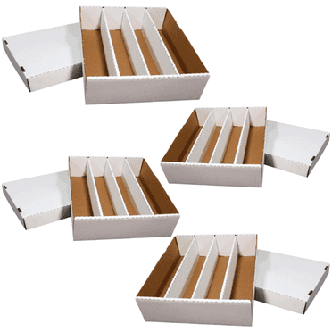 4 Pack - Monster 3200-Count Trading/Gaming Card Storage Box - Woodhaven Trading Firm Brand