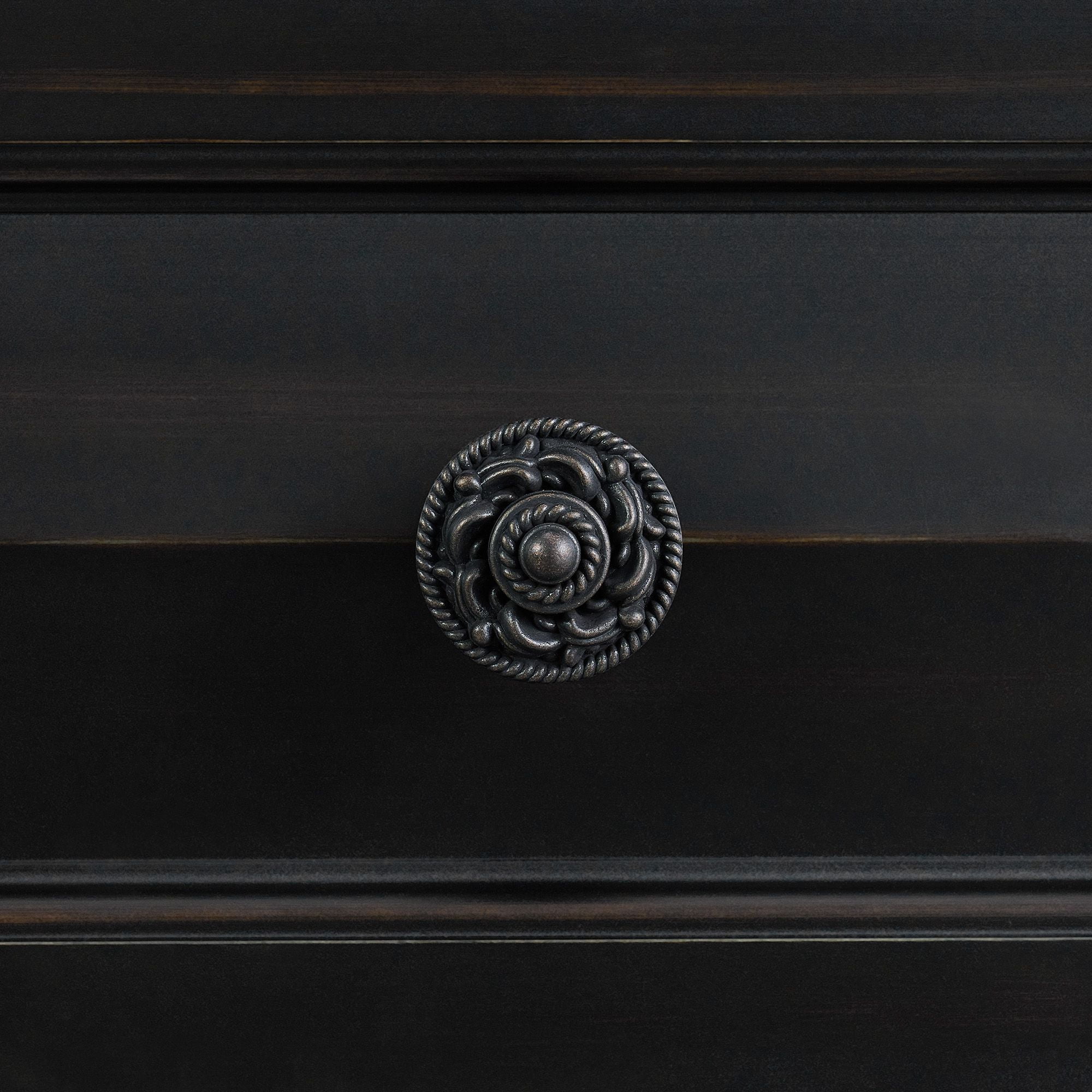 Picket House Furnishings Sumner 2-Drawer Nightstand with USB in Black