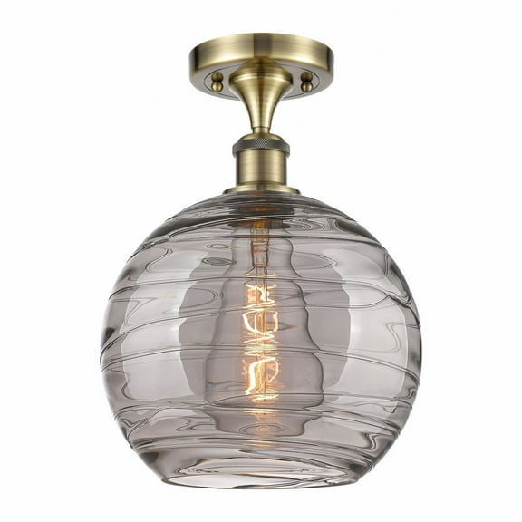 Innovations Lighting - Athens Deco Swirl - 1 Light Semi-Flush Mount In