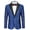 Blue Paisley Floral, variant on Mens Floral Tux Blazer Suit Jacket Wedding Dinner Ceremony Luxury Tuxedo