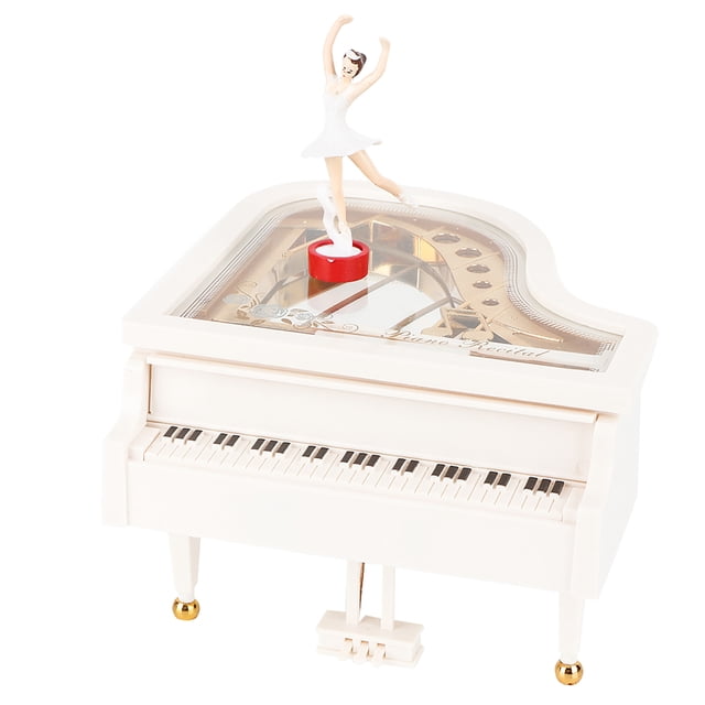 Music Box,Delicate White Music Box Dancing Girl Music Box White Music Box Finely Tuned Performance