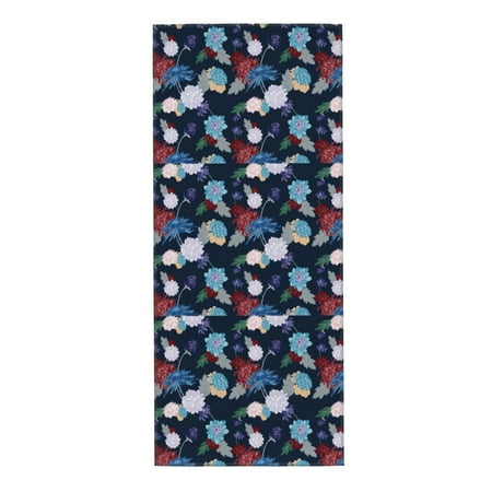 

Home Towels Blue Style Floral Pattern Absorbent Hanging Hand Towel Small Bath Towel Decorative Kitchen Dish Guest Towel For Spa Gym Hote 12x27.5in