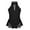 Black, variant on DPOIS Kids Girls Sparkly Rhinestone Gymnastics Bodysuit Ballet Leotard Dress Black 14