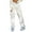 White, variant on Ketyyh-chn99 High Waisted Jeans Women Tummy Control Boyfriend Pants Stretch Jeans Skinny Slim Fitness Pants Trousers Dark Gray,L