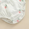 thumbnail image 6 of StylesILove Infant Baby Girls Eyelet Flower Embroidered Dress, Bloomers and Headband 3pcs Outfit Princess Girl Short Sleeve White Cotton Dress (12-18 Months), 6 of 7