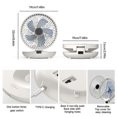 thumbnail image 4 of Household Dual-Use Fan, USB-C Charging and 3 Wind Speeds Wall Mount Desk Dual Purpose Fan for Home, Office, Dorm, Bedroom, CarScvvd, 4 of 4