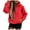 Red, variant on Womens Hoodies Long Sleeve Solid Color Hooded Sweatshirts Casual Fall Pullover Sweater Winter Clothes