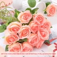 thumbnail image 4 of 50 Pcs Artificial Rose Flower Realistic Silk Roses with Stem Bouquet of Flowers Plastic Flowers Real Looking Fake Roses for Home Wedding Centerpieces Party Decorations (White), 4 of 6