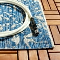 thumbnail image 4 of SAFAVIEH Courtyard Taegan Floral Indoor/Outdoor Area Rug, Navy/Grey, 6'7" x 9'6", 4 of 10