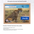 thumbnail image 2 of ArtToFrames 24x18 Inch - 61x46 CM Brown Puzzle Frame for 300 piece Puzzles.1.25 Inch Custom Wood Puzzle Frames, European Beech - Comes with Economy Acrylic, 2 of 6