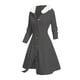 thumbnail image 2 of TaTaai Women's Spring Fall Hooded Dress Long Sleeve Jacquard Button with Faux Fur Collar Solid Color Casual Knit Cardigan Style Gift, 2 of 6