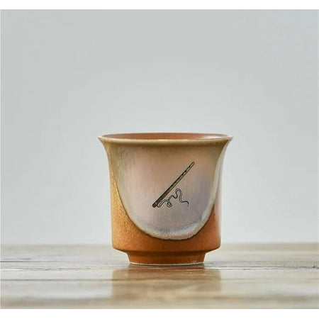 

Tea Cup Set Coffee Mug Kung Fu Teaset Drinkware Flute Sound Melodious Teacup Soda Coarse Pottery Cup 120ml Retro Stoneware Master Cup Teapots & Coffee Servers Travel Tea Set