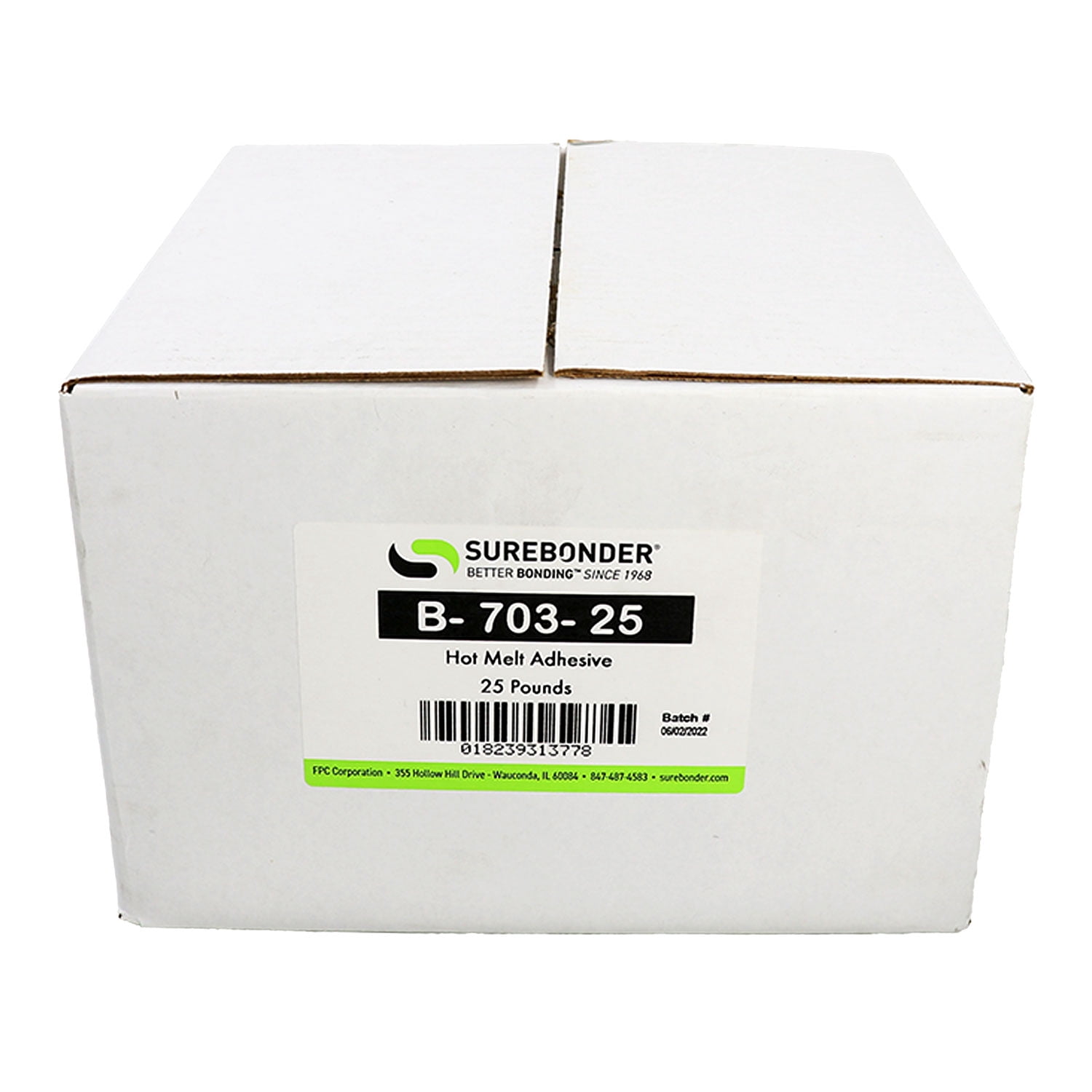 Surebonder B-703-25 Very Fast Set Bulk Packaging Hot Melt Glue Pellets | 25 lb Box