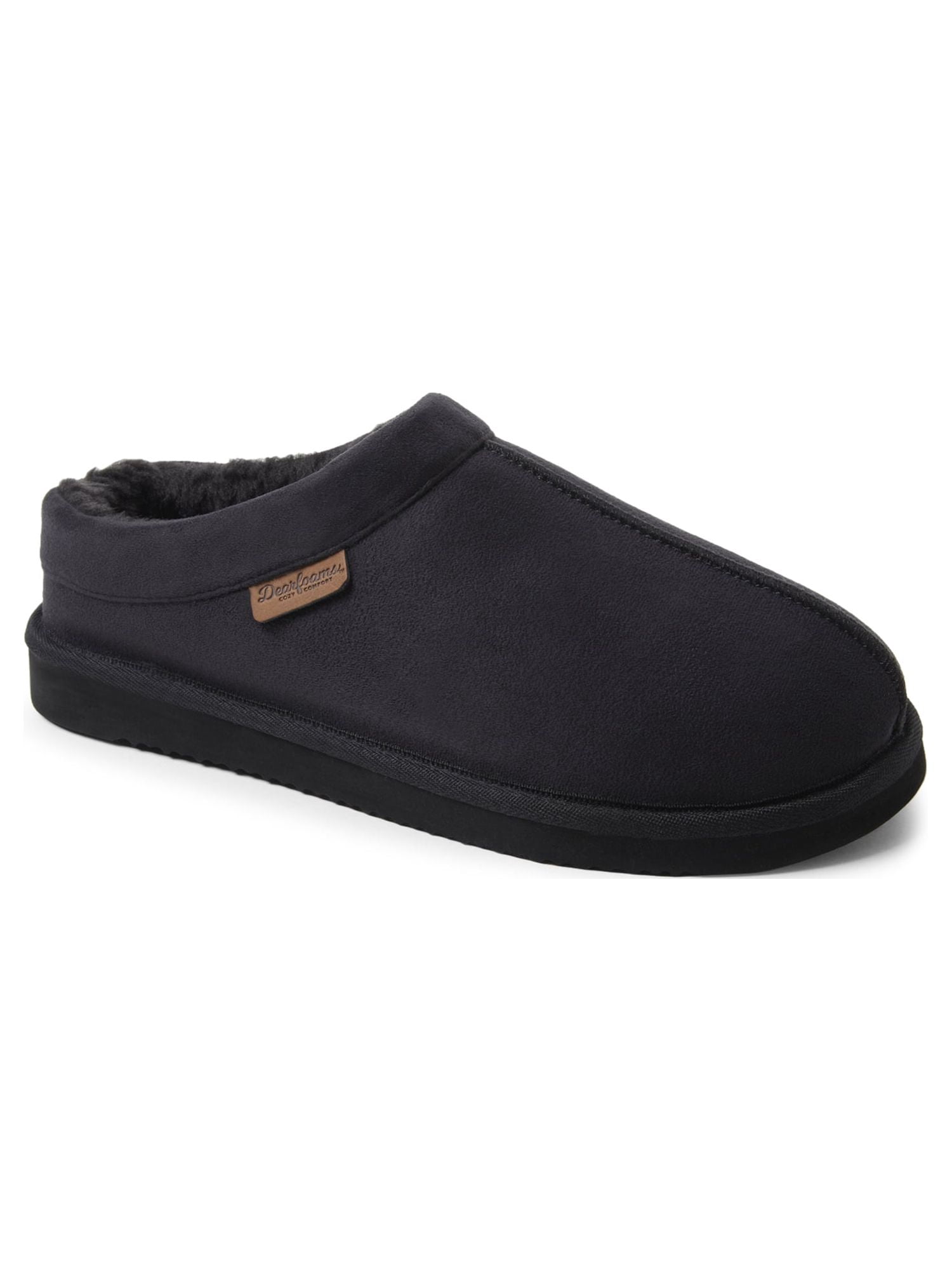 Dearfoams Cozy Comfort Men's High Vamp Microsuede Clog Slippers